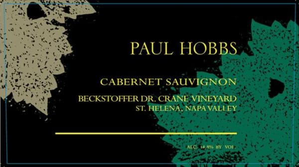 Rượu vang đỏ Paul Hobbs Beckstoffer Dr. Crane Vineyard Cabernet Sauvignon 2016