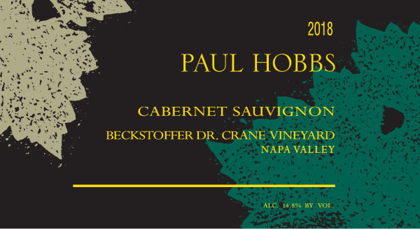 Rượu vang đỏ Paul Hobbs Beckstoffer Dr. Crane Vineyard Cabernet Sauvignon 2018