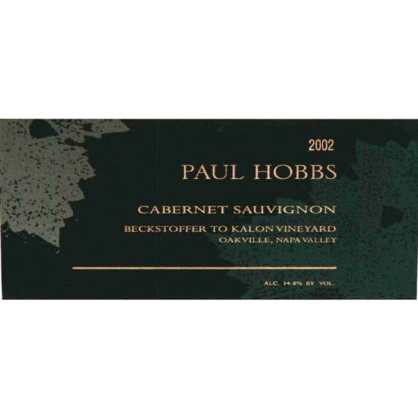 Rượu vang đỏ Paul Hobbs Beckstoffer To Kalon Vineyard Cabernet Sauvignon 2002