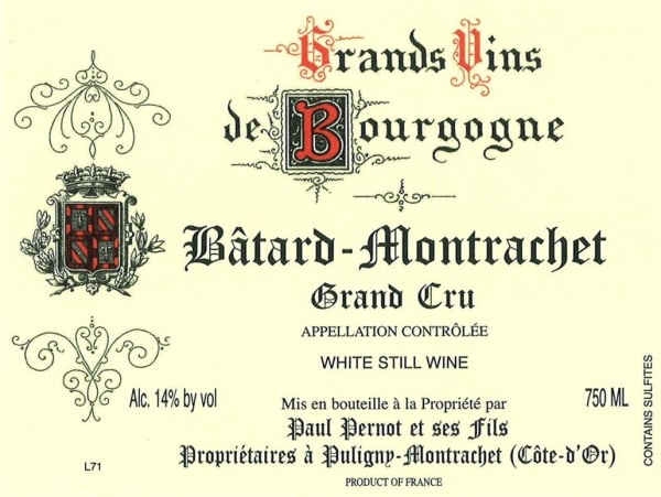 Rượu vang trằng Paul Pernot Batard Montrachet Grand Cru 2012