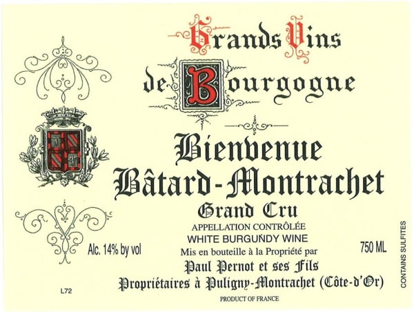 Rượu vang trằng Paul Pernot Bienvenue-Batard-Montrachet Grand Cru 2016