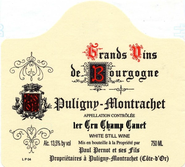 Rượu vang trằng Paul Pernot Puligny-Montrachet Champ Canet Premier Cru 2020
