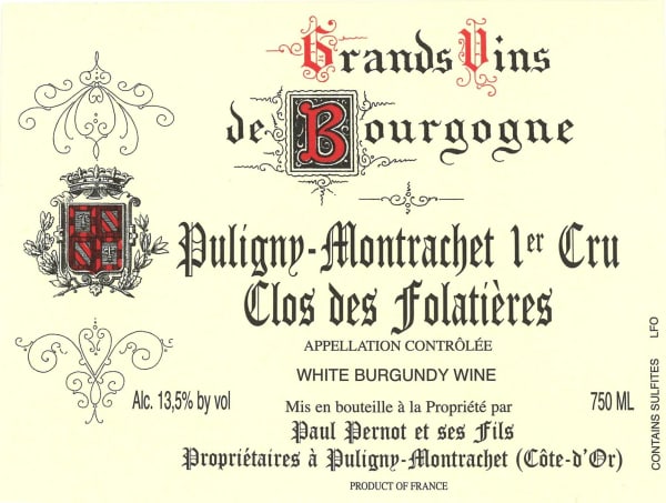 Rượu vang trằng Paul Pernot Puligny Montrachet Folatieres 2013