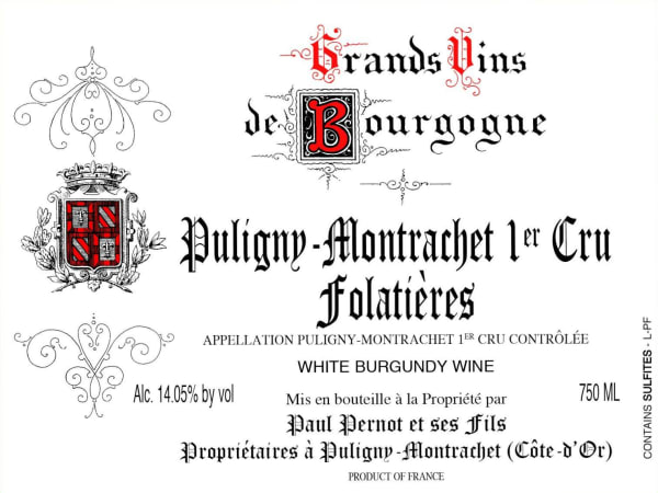 Rượu vang trằng Paul Pernot Puligny-Montrachet Folatieres Premer Cru 2021