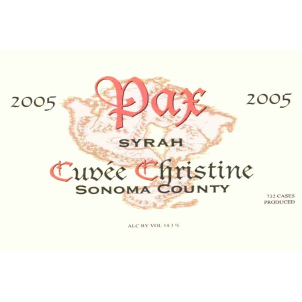 Rượu vang đỏ Pax Cuvee Christine Syrah (3 Liter - etched label) 2005