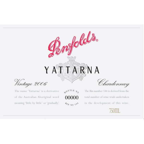 Rượu vang trằng Penfolds Yattarna Chardonnay 2006