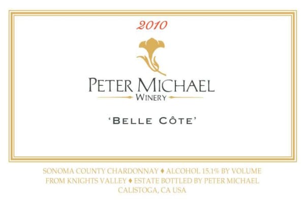 Rượu vang trằng Peter Michael Belle Cote Chardonnay 2010