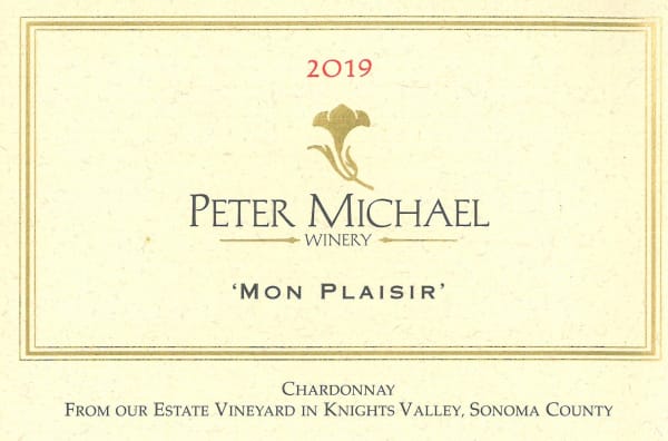 Rượu vang trằng Peter Michael Mon Plaisir Chardonnay 2019