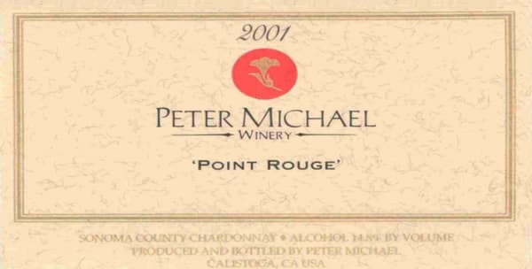 Rượu vang trằng Peter Michael Point Rouge Chardonnay 2001
