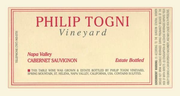 Rượu vang đỏ Philip Togni Cabernet Sauvignon (chai Magnum 1,5 lít) 2008