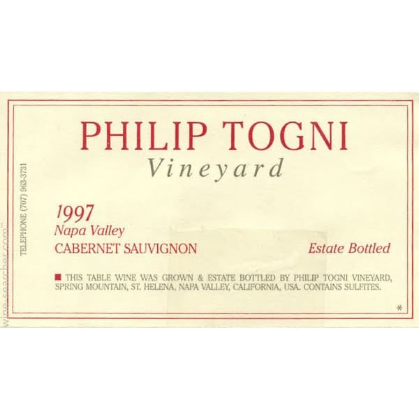 Rượu vang đỏ Philip Togni Cabernet Sauvignon 1997
