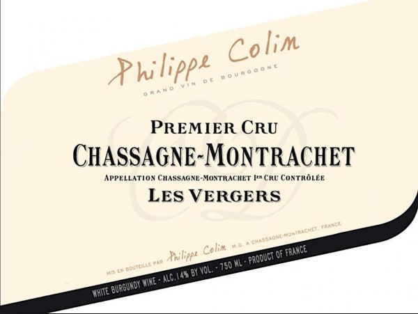 Rượu vang trằng Philippe Colin Chassagne-Montrachet Les Vergers Premier Cru 2015
