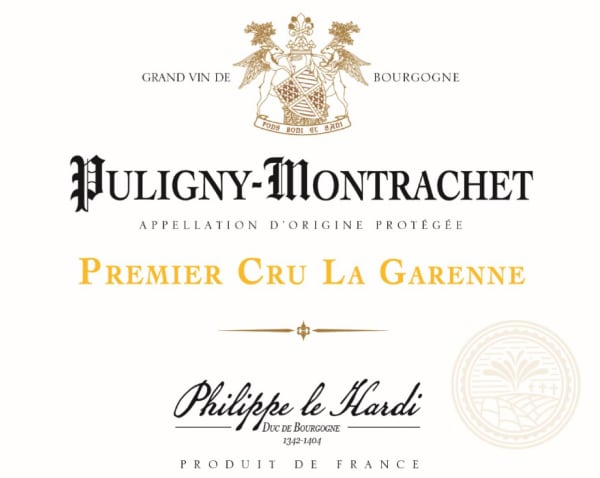 Rượu vang trằng Philippe le Hardi Puligny-Montrachet La Garenne Premier Cru 2020