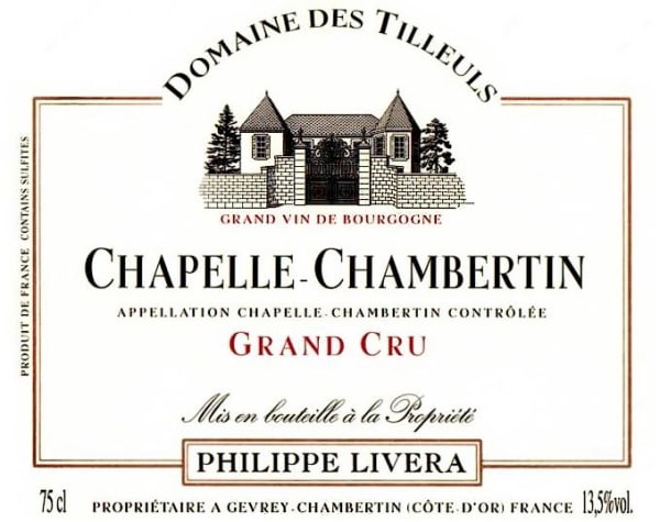 Rượu vang đỏ Philippe Livera Chapelle-Chambertin Grand Cru 2016