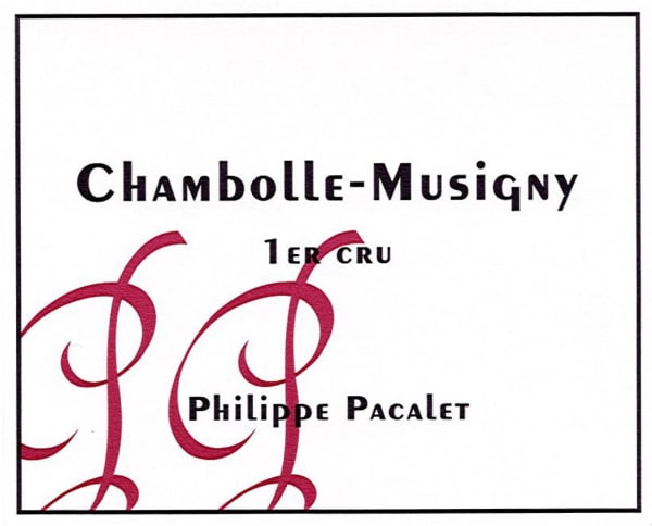 Rượu vang đỏ Philippe Pacalet Chambolle-Musigny Premier Cru 2017
