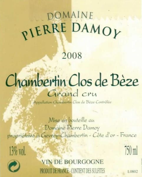 Rượu vang đỏ Pierre Damoy Chambertin Clos de Beze Grand Cru 2008