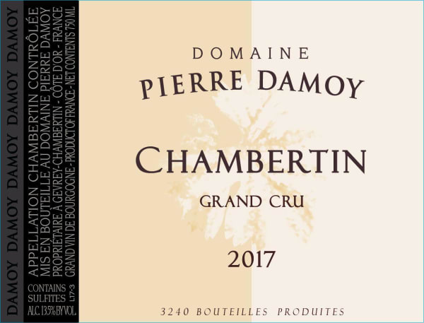 Rượu vang đỏ Pierre Damoy Chambertin Grand Cru 2017