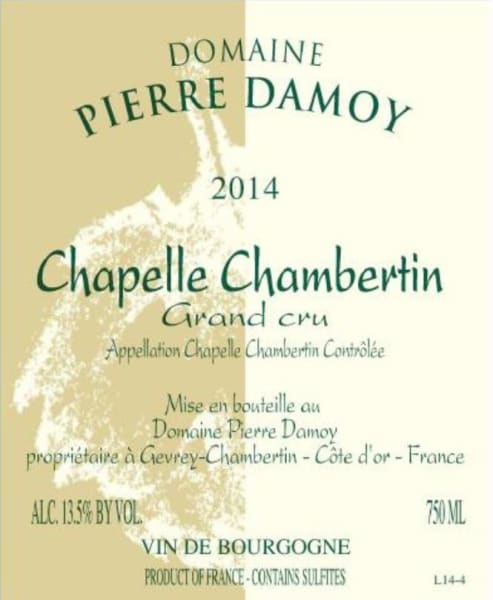 Rượu vang đỏ Pierre Damoy Chapelle-Chambertin Grand Cru 2014