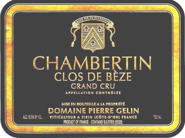 Rượu vang đỏ Pierre Gelin Chambertin Clos De Beze Grand Cru 2013