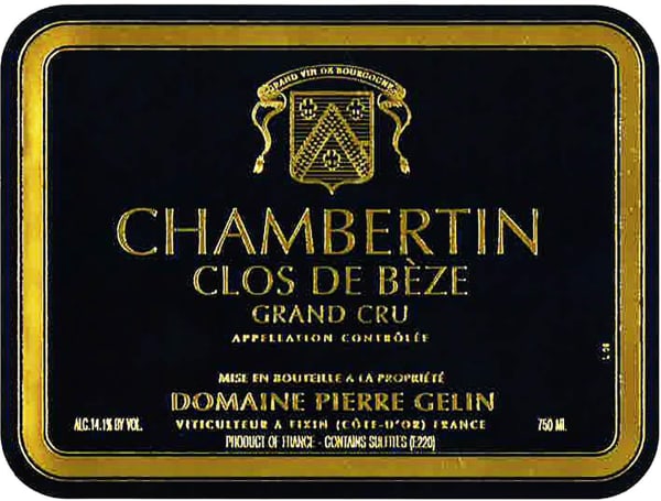 Rượu vang đỏ Pierre Gelin Chambertin Clos De Beze Grand Cru 2018