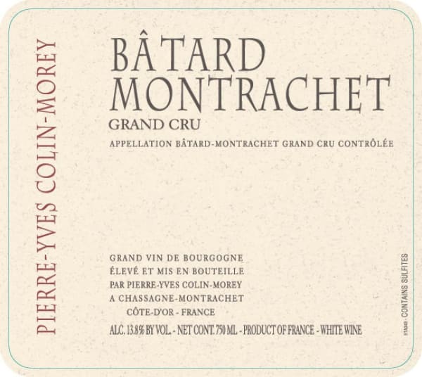 Rượu vang trằng Pierre-Yves Colin-Morey Batard Montrachet Grand Cru 2012