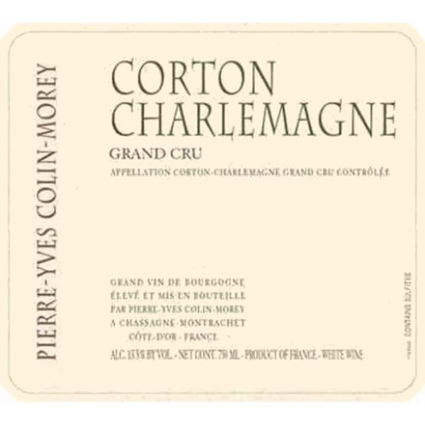 Rượu vang trằng Pierre-Yves Colin-Morey Corton Charlemagne Grand Cru 2011