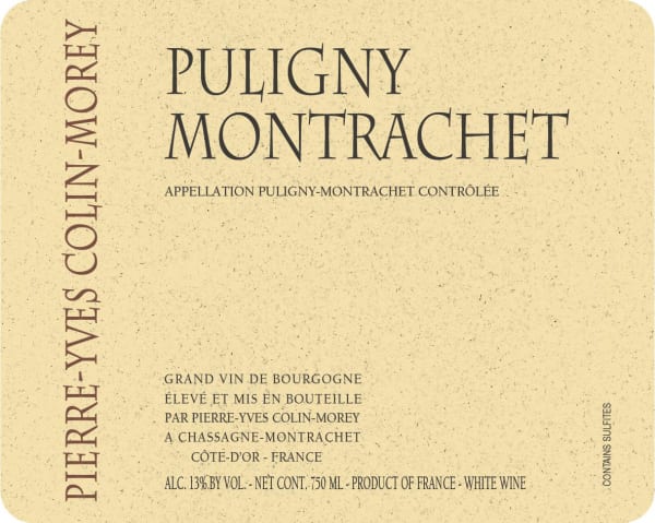 Rượu vang trằng Pierre-Yves Colin-Morey Puligny-Montrachet 2018