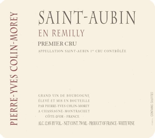 Rượu vang trằng Pierre-Yves Colin-Morey Saint-Aubin En Remilly Premier Cru 2011