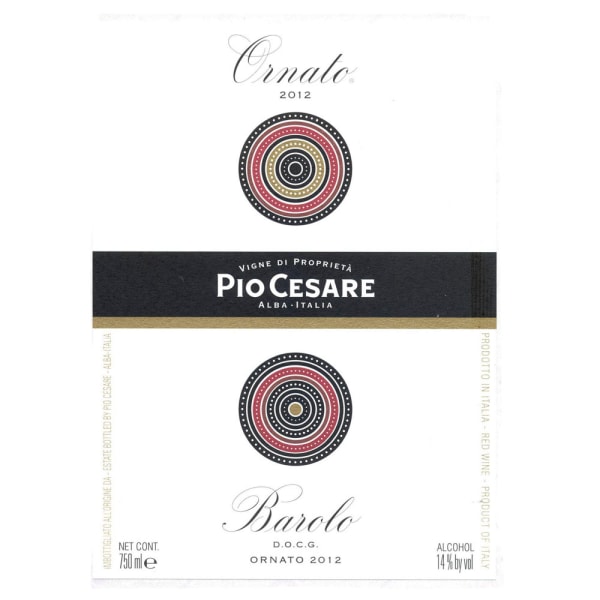 Rượu vang đỏ Pio Cesare Barolo Ornato (chai Magnum 1,5 lít) 2012