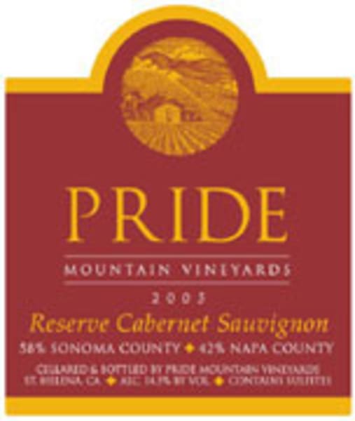 Rượu vang đỏ Pride Mountain Vineyards Reserve Cabernet Sauvignon (chai Magnum 1,5 lít) 2001