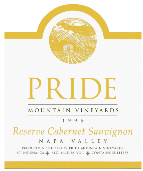 Rượu vang đỏ Pride Mountain Vineyards Reserve Cabernet Sauvignon 1995