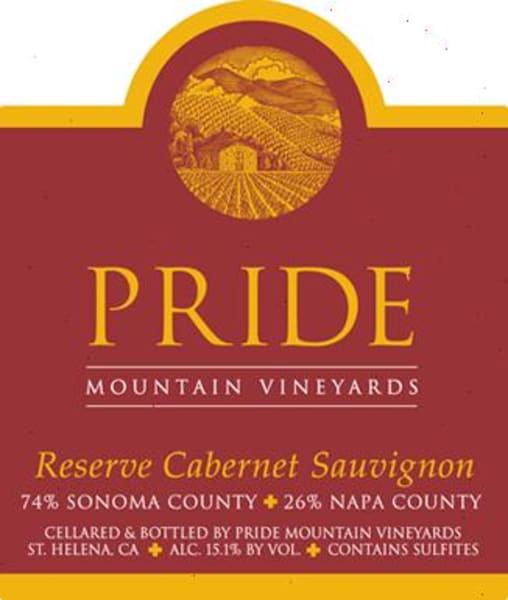 Rượu vang đỏ Pride Mountain Vineyards Reserve Cabernet Sauvignon 2015