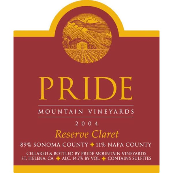 Rượu vang đỏ Pride Mountain Vineyards Reserve Claret (chai Magnum 1,5 lít) 2004