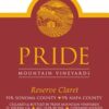 Rượu vang đỏ Pride Mountain Vineyards Reserve Claret 2013