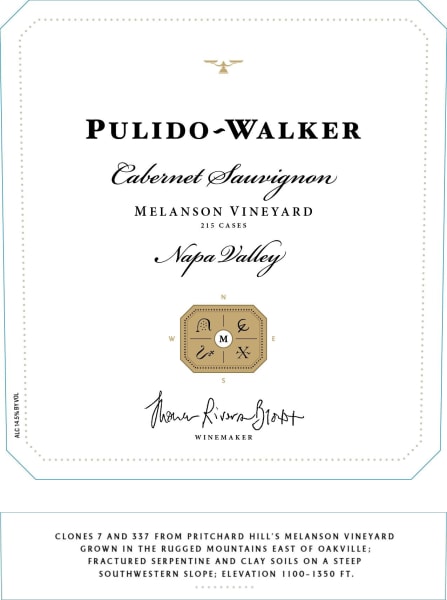 Rượu vang đỏ Pulido Walker Melanson Vineyard Cabernet Sauvignon 2017