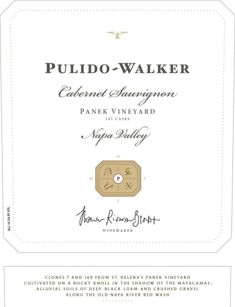 Rượu vang đỏ Pulido Walker Panek Vineyard Cabernet Sauvignon 2012