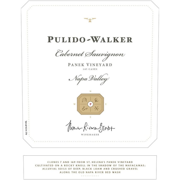 Rượu vang đỏ Pulido Walker Panek Vineyard Cabernet Sauvignon 2014