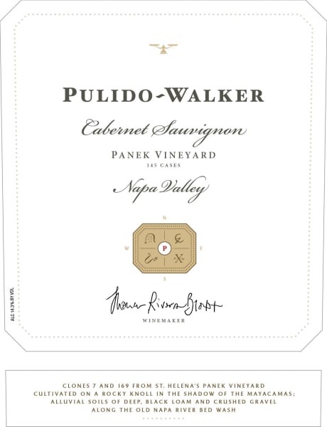 Rượu vang đỏ Pulido Walker Panek Vineyard Cabernet Sauvignon 2016