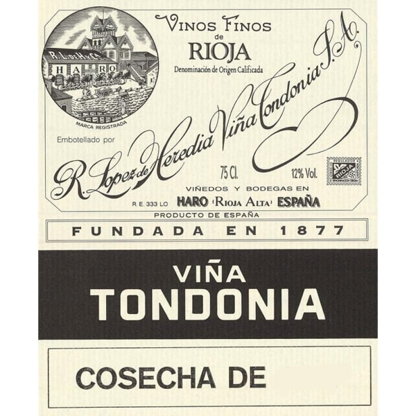 Rượu vang trằng R. Lopez de Heredia Rioja White Vina Tondonia Gran Reserva 1994
