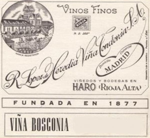 Rượu vang đỏ R. Lopez de Heredia Vina Bosconia Gran Reserva 1964