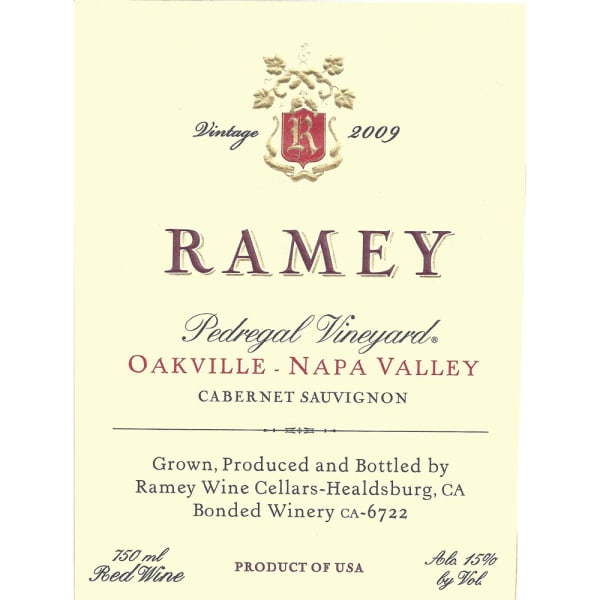 Rượu vang đỏ Ramey Pedregal Vineyard Cabernet Sauvignon(chai Magnum 1,5 lít) 2009
