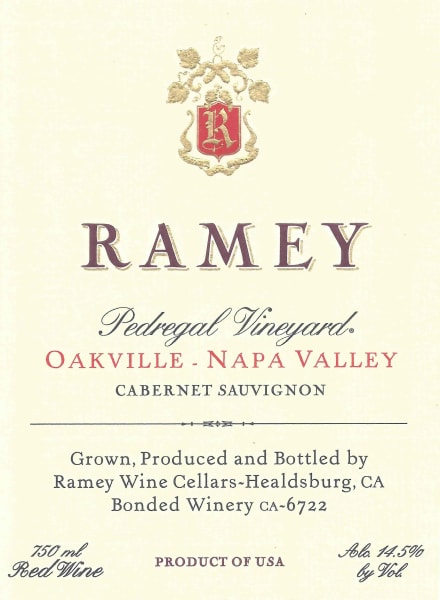 Rượu vang đỏ Ramey Pedregal Vineyard Cabernet Sauvignon 2016
