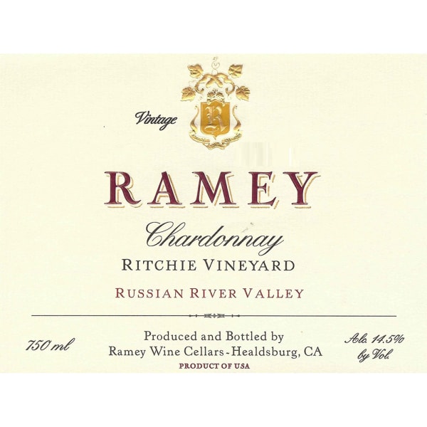Rượu vang trằng Ramey Ritchie Vineyard Chardonnay (chai Magnum 1,5 lít) 2006