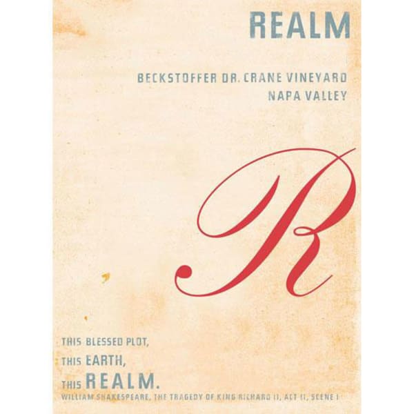Rượu vang đỏ Realm Cellars Beckstoffer Dr. Crane Cabernet Sauvignon 2014