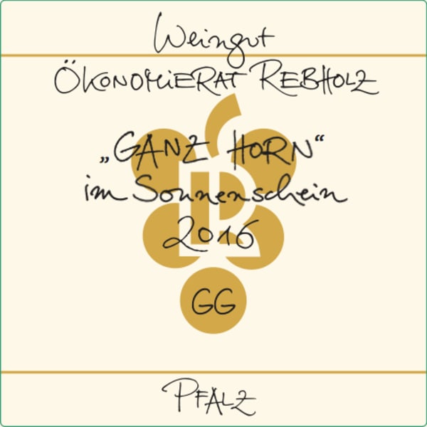 Rượu vang trằng Rebholz Ganzhorn Riesling Grosses Gewachs 2016