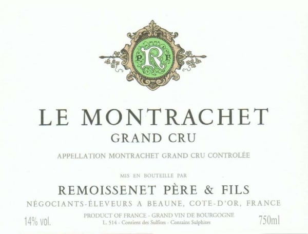 Rượu vang trằng Remoissenet Le Montrachet Grand Cru 2012
