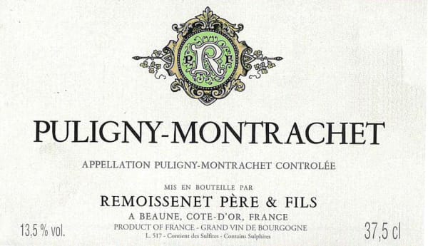 Rượu vang trằng Remoissenet Puligny-Montrachet 2018