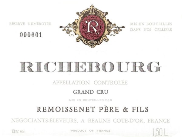 Rượu vang đỏ Remoissenet Richebourg Grand Cru 1985