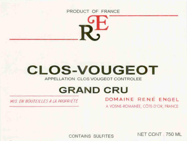 Rượu vang đỏ Rene Engel Clos Vougeot Grand Cru 1999