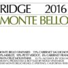Rượu vang đỏ Ridge Monte Bello (chai Magnum 1,5 lít) 2016